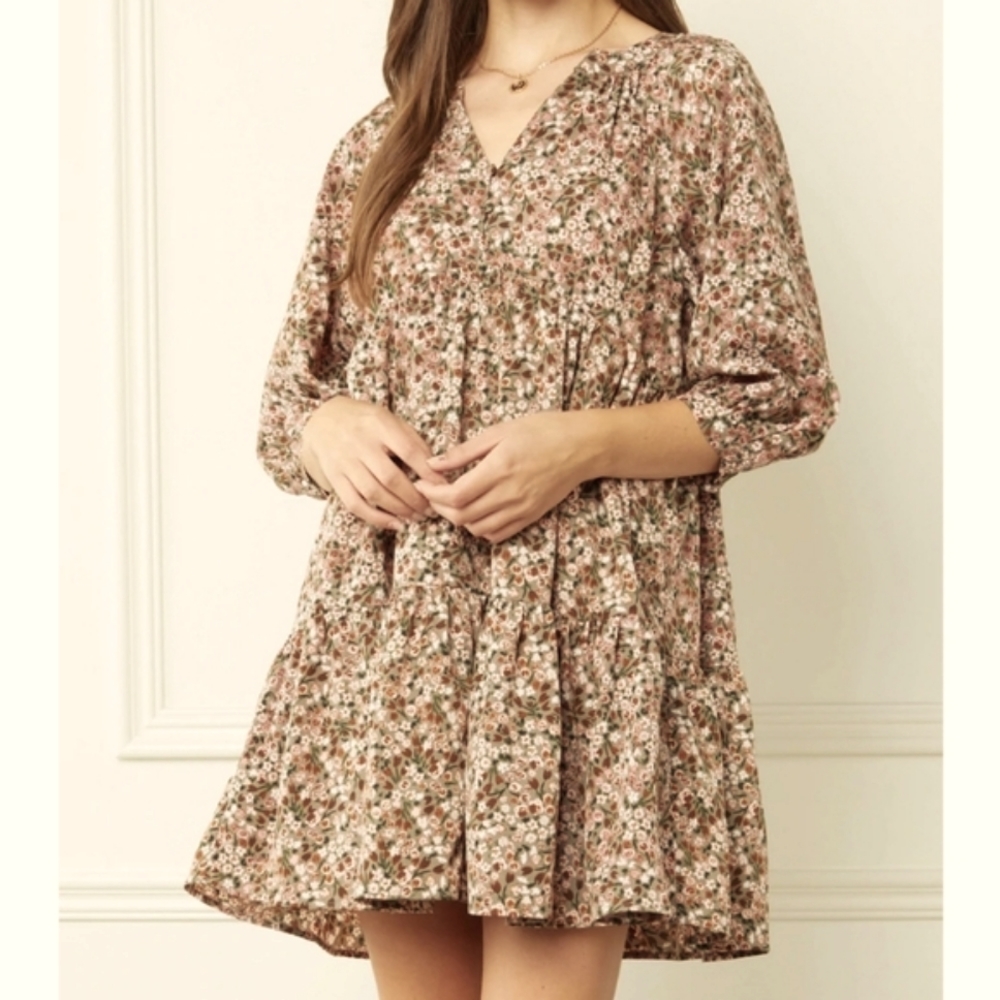 Entro Anthropologie Guest Brand Cottagecore Babydoll Dress